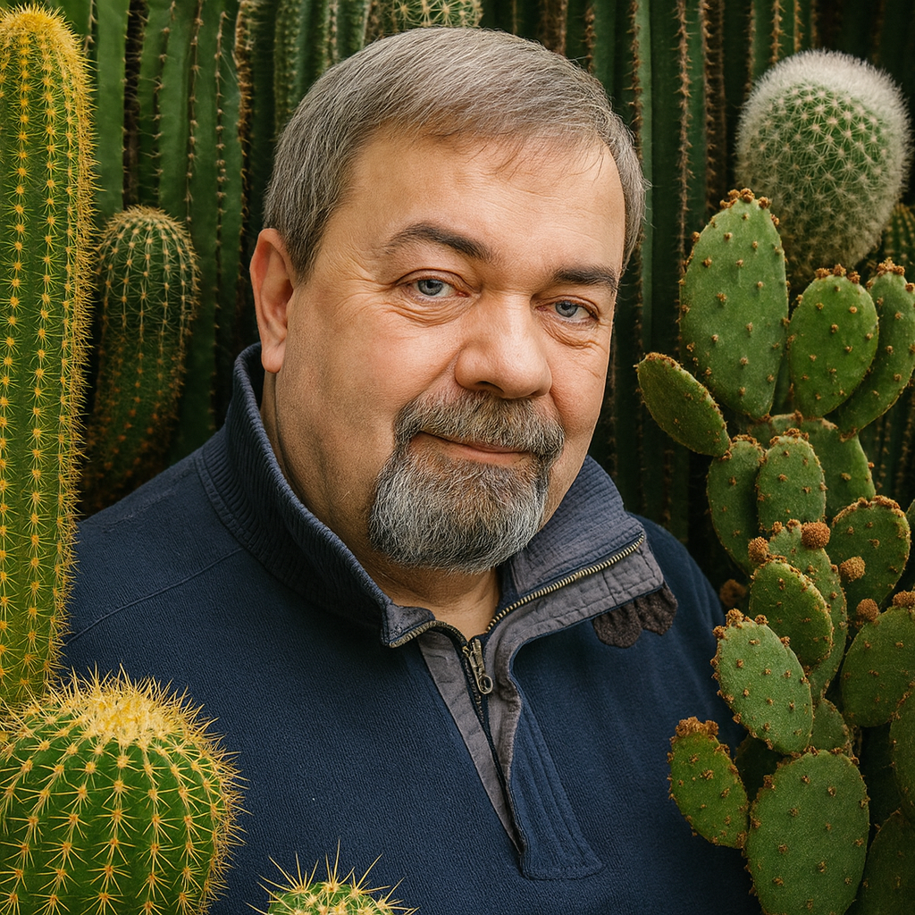 Wolfgang und seine Kakteen